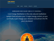 Tablet Screenshot of coreenergymeditation.com